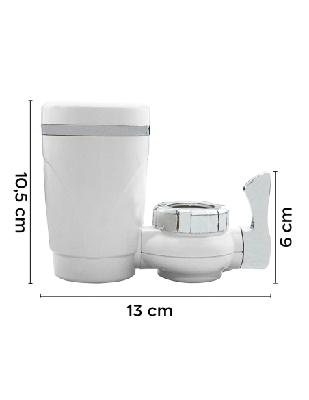 Filtre Purificateur d'Eau Robinet Anti-Calcaire en Cuisine Salle Bain Charbon