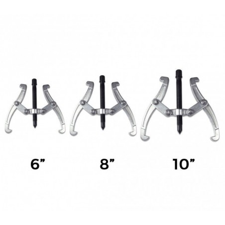 Lot de 3 extracteurs de roulements à 2 pinces (150 - 200 - 250 mm) - 