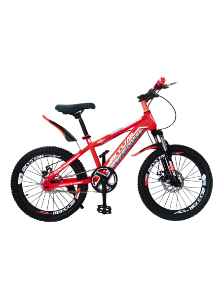 Vélo STAR BKT Taille 20" Garde-boue Double Frein à Disque et Béquille