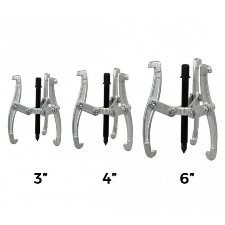 Lot de 3 extracteurs de roulements à 3 pinces (75 - 100 - 150 mm) -