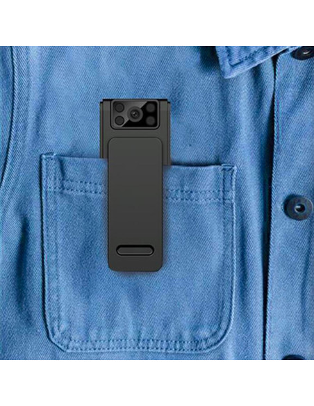 Mini caméra vidéo sans fil portable 1080HD avec vision nocturne, clip et aimant