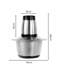 Hachoir à viande et légumes multifonction 400W bol 3L... 2