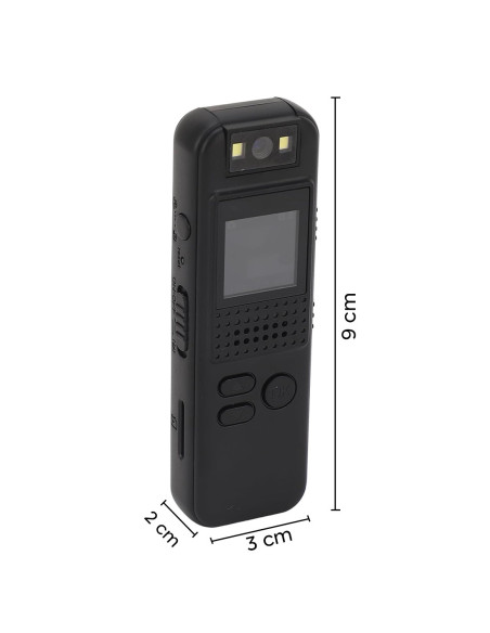 Mini caméra vidéo audio portable Écran Full HD Clip vision nocturne