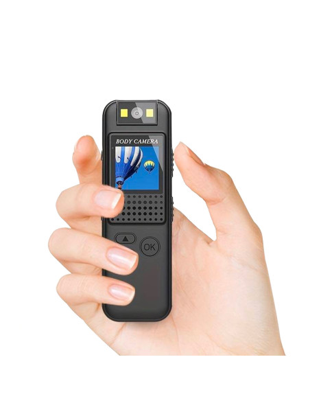 Mini caméra vidéo audio portable Écran Full HD Clip vision nocturne