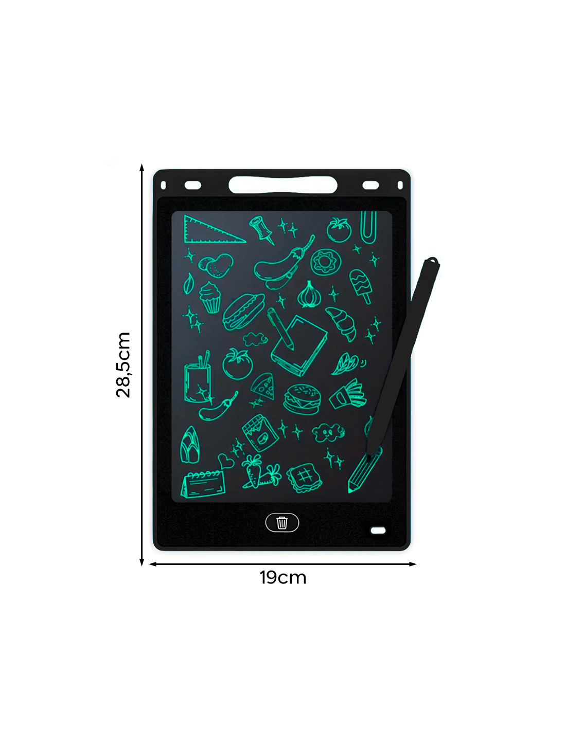 Tablette d'écriture avec écran LCD 12 Pouces - Noir