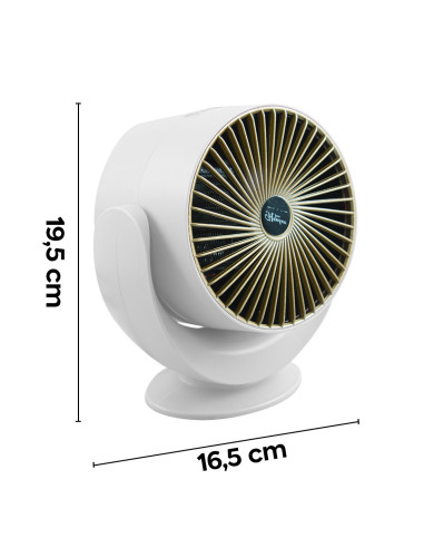 Mini chauffage électrique de bureau 900W avec...