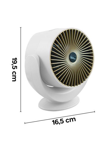 Mini chauffage électrique de bureau 900W avec inclinaison