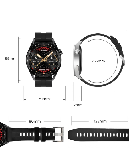 Smartwatch Sport Fitness HW23 PRO écran rond 1,54" Bluetooth IOS Android