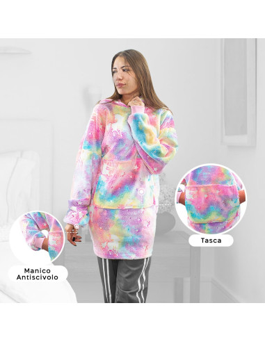 Manteau polaire avec manches oversize...