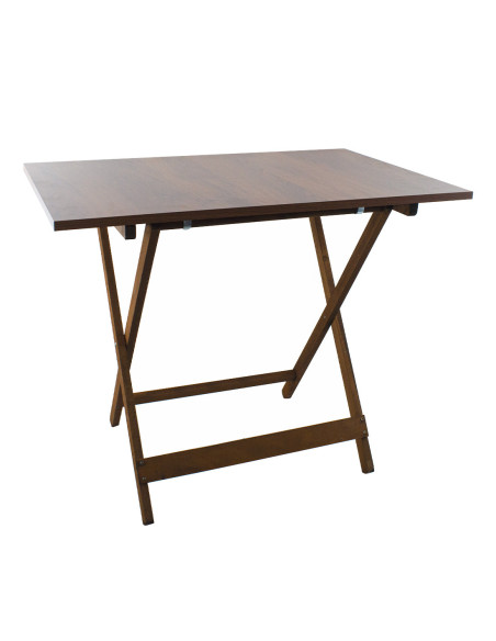 Table de jardin en bois Formica 60x90 F2011 NOYER Pliable Gain de Place