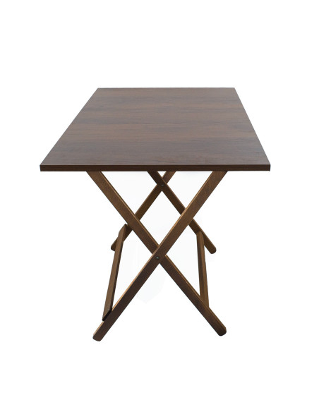 Table de jardin en bois Formica 60x90 F2011 NOYER Pliable Gain de Place