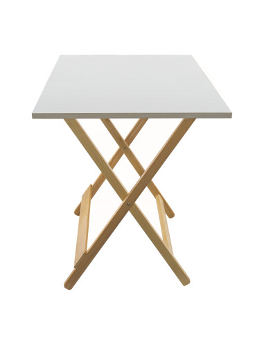 Table de jardin en bois Formica 60x90 F2147 OLMO pliante pour gagner de la place