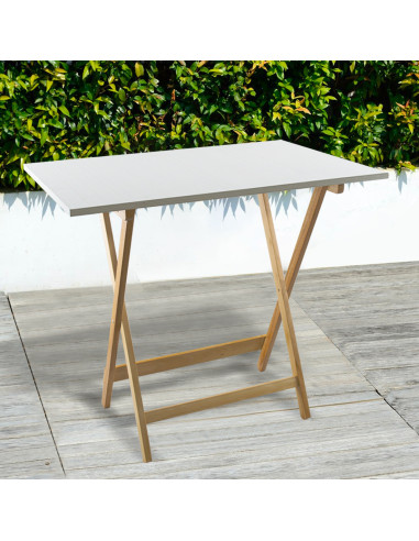Table de jardin en bois Formica 60x90 F2147...