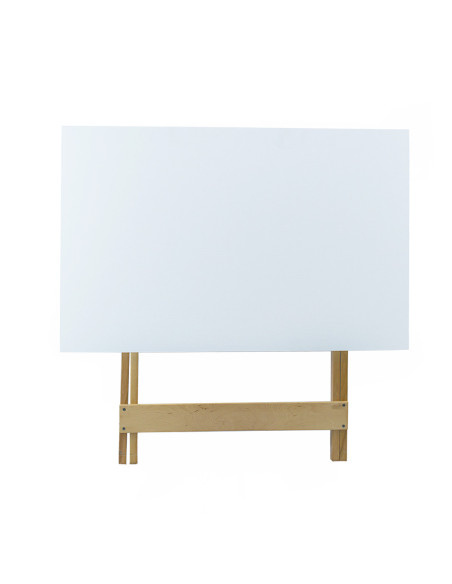 Table de jardin en bois Formica 60x90 F2149 BLANC Pliable Gain de Place