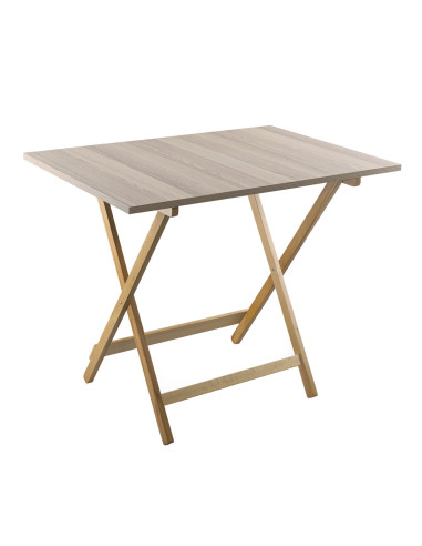 Table de jardin en bois de hêtre Formica 60x90 F2166 Chêne Pliable