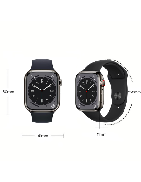 Smartwatch Promax Big Series 9 silicone avec écran de 2,1" messages applications