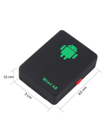 Mini traceur GPS de poche avec carte SIM GPRS...
