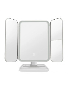 Miroir cosmétique LED Make UP rechargeable 3x design...