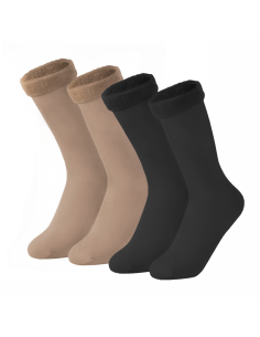 Ensemble chaussettes thermiques hivernales mollets...