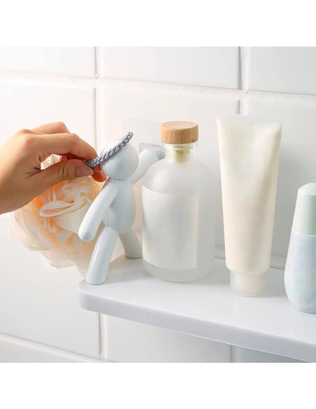 Étagère organisatrice murale sans perçage pour salle de bains et cuisine