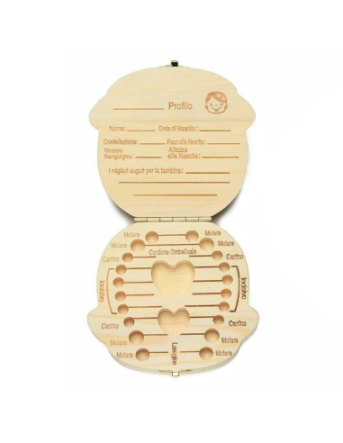 Boîtier en bois 4221 porte dents de lait pour...