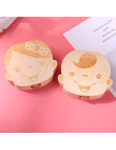 Boîtier en bois 4221 porte dents de lait pour...