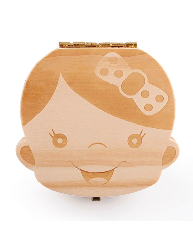 Boîtier en bois 4221 porte dents de lait pour...