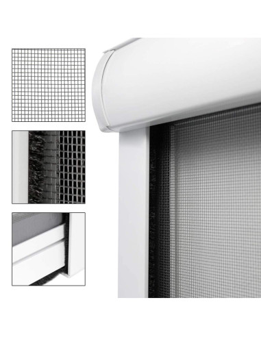 Moustiquaire enroulable 120x170 cm Kit pour...
