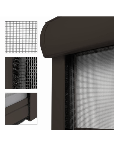 Moustiquaire enroulable 120x170 cm Kit pour...