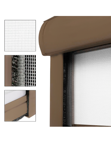 Moustiquaire enroulable 120x170 cm Kit pour...