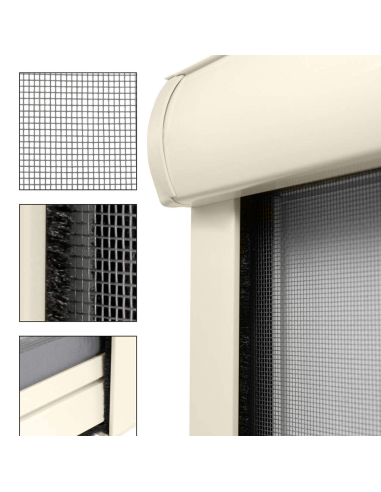 Moustiquaire enroulable 120x170 cm Kit pour...