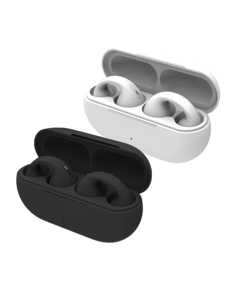Écouteurs Bluetooth sans fil Rechargeables Conduction Osseuse Pince d'Oreille