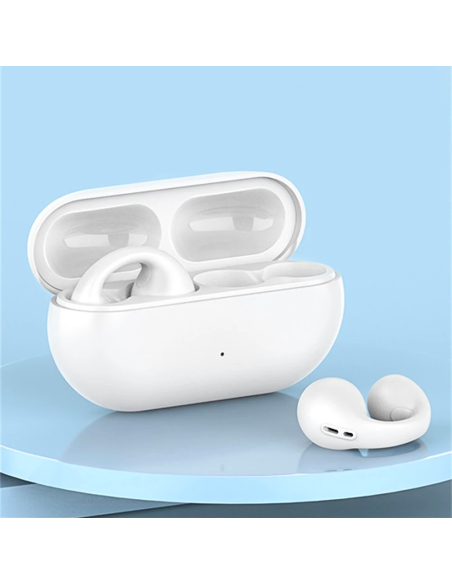 Écouteurs Bluetooth sans fil Rechargeables Conduction Osseuse Pince d'Oreille