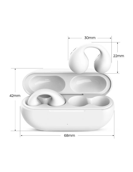 Écouteurs Bluetooth sans fil Rechargeables Conduction Osseuse Pince d'Oreille