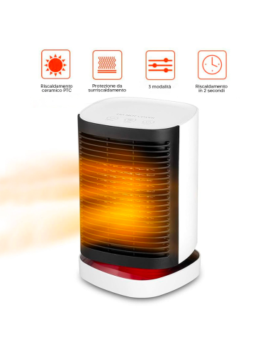 Mini Chauffage Électrique Portable 950W Bureau...