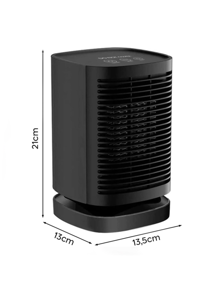 Mini Chauffage Électrique Portable 950W Bureau Ventilateur Chauffant Oscillant