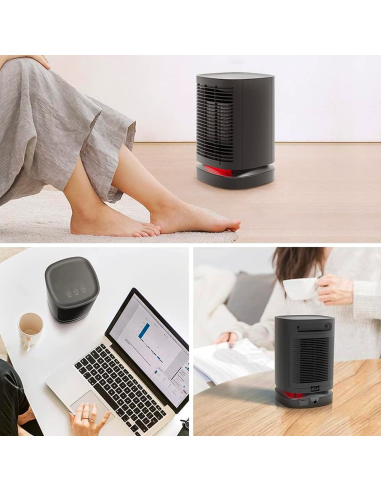 Mini Chauffage Électrique Portable 950W Bureau...