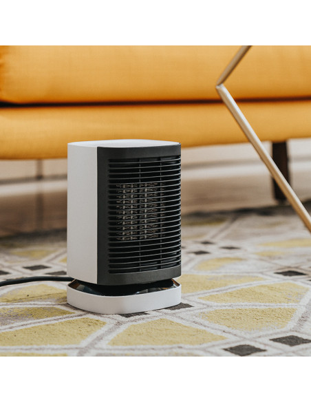 Mini Chauffage Électrique Portable 950W Bureau Ventilateur Chauffant Oscillant