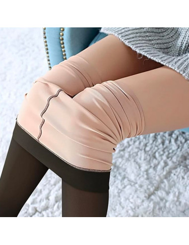 Collants thermiques d'hiver avec effet...