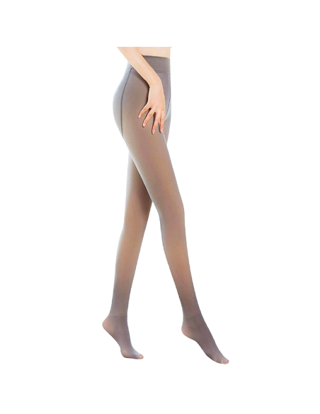 Collants thermiques d'hiver avec effet transparent de collants femme 180 deniers
