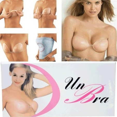 Soutien-gorge push-up invisible sans coutures en silicone