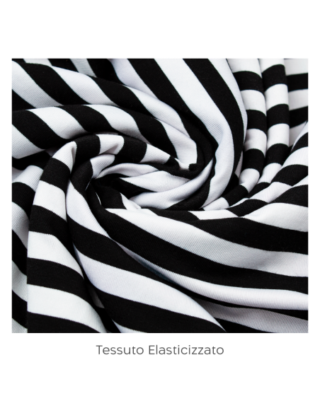 Débardeur thermique épaules larges femme avec intérieur polaire rayé extensible