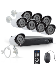 Kit de vidéosurveillance avec 8 caméras H.264,...