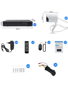 Kit de vidéosurveillance avec 8 caméras H.264,... 2