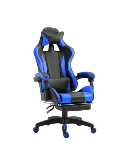 Chaise de bureau Gaming AZRACE simili-cuir avec repose-pieds inclinable 150°