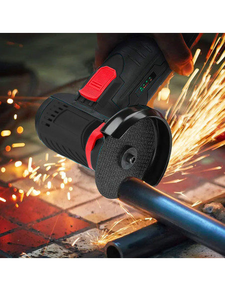 Mini Meuleuse Sans Fil Flex avec Double Batterie 12V 76MM 19500RPM et Mallette