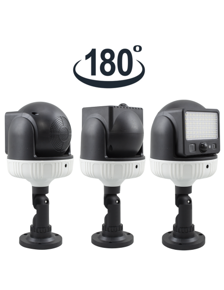 Lampe Solaire Rechargeable Panneau Solaire Détecteur de Mouvement Télécommande