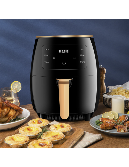 Friteuse à air 200°C Capacité 8L Puissance 1400W avec écran tactile LCD