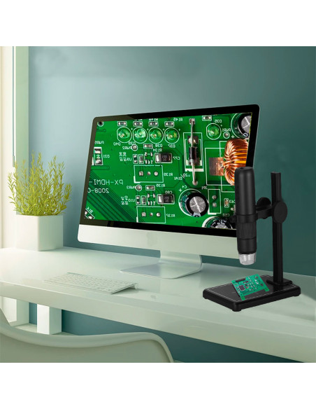 Microscope numérique Wi-Fi LED, grossissement 50x 1000x, résolution HD, Portable
