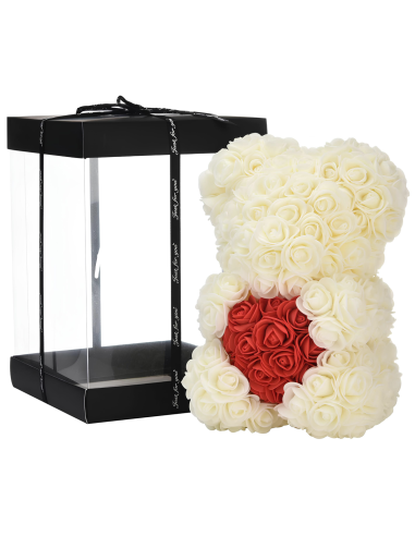 Ours Rose Artificiel H25cm avec Emballage...